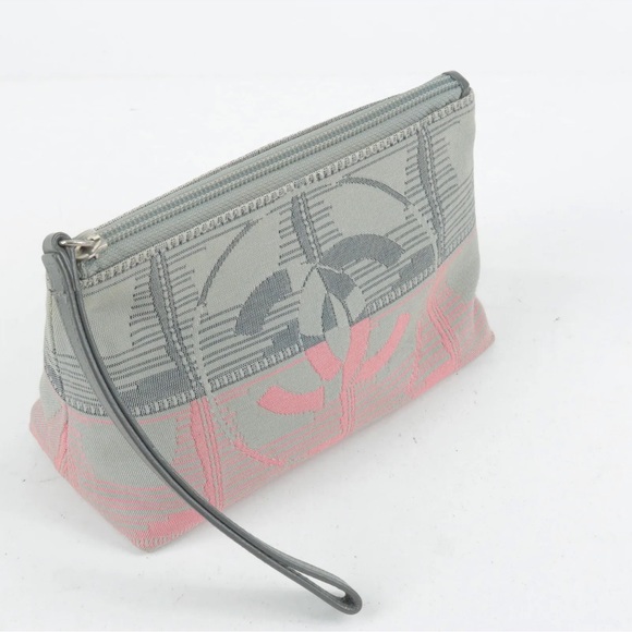 CHANEL Pouch Clutch Bag Gray Pink - Picture 5 of 12